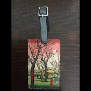 Luggage Tag, Plum Estate, Kameido by Artist Utagawa Hiroshige -New